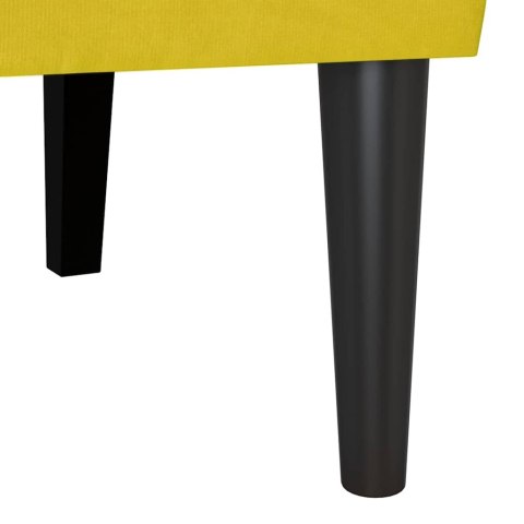 FOTEL CHESTERFIELD ŻÓŁTY 112X65.5X75CM AKSAMIT