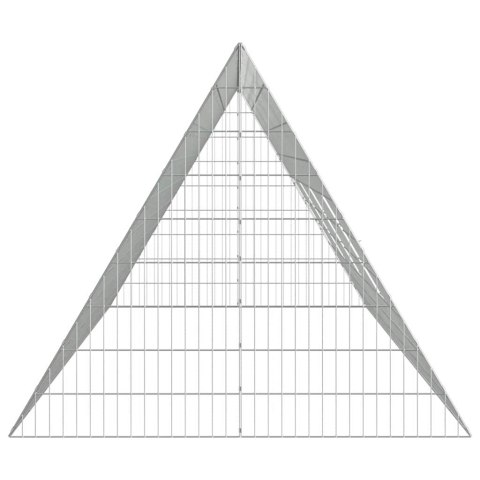 KLATKA DLA KRÓLIKA SREBRNY 215X100X85CM STAL GALWANIZOWANA
