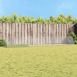 KLATKA DLA KRÓLIKA SREBRNY 215X100X85CM STAL GALWANIZOWANA