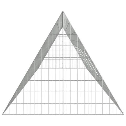 KLATKA DLA KRÓLIKA SREBRNY 215X100X85CM STAL GALWANIZOWANA