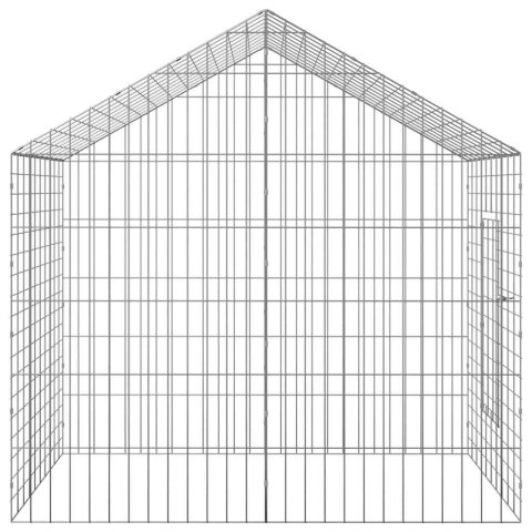 KLATKA DLA KRÓLIKA SREBRNY 400X78X78CM STAL GALWANIZOWANA