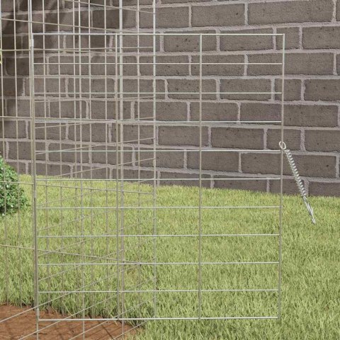 KLATKA DLA KRÓLIKA SREBRNY 400X78X78CM STAL GALWANIZOWANA