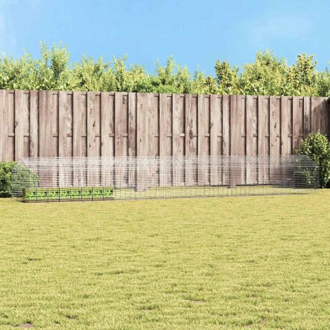 KLATKA DLA KRÓLIKA SREBRNY 400X78X78CM STAL GALWANIZOWANA