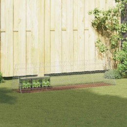 KLATKA DLA KRÓLIKA SREBRNY 650X55X55CM STAL GALWANIZOWANA