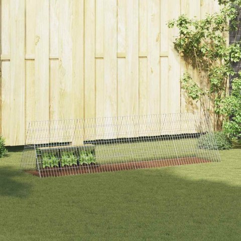 KLATKA DLA KRÓLIKA SREBRNY 650X55X55CM STAL GALWANIZOWANA