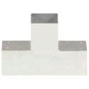 ŁĄCZNIK DO SŁUPKÓW W KSZTAŁCIE T GALWANIZOWANY METAL 91X91MM