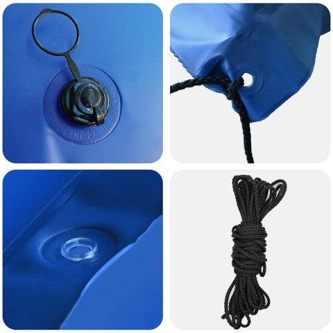 PODUSZKA BASENOWA NIEBIESKI 400X200X140CM PVC