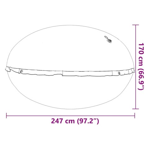 PODUSZKA BASENOWA DO BASENU NADZIEMNEGO NIEBIESKI Ø 300CM PVC