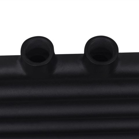 GRZEJNIK ŁAZIENKOWY PROSTY 500X764MM CZARNY