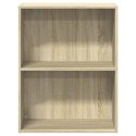 2-POZIOMOWY REGAŁ DĄB SONOMA 60X30X76,5CM PŁYTA WIÓROWA