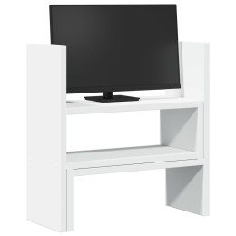 PÓŁKA NA MONITOR ORGANIZER NA BIURKO REGULOWANY BIAŁY 40X17X41CM