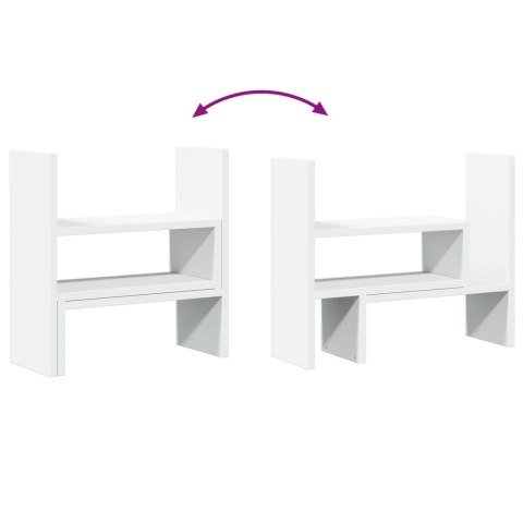 ORGANIZER NA BIURKO REGULOWANY BIAŁY 40X17X41CM