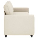 SOFA Z PODUSZKĄ Z PODUSZKĄ BEŻOWA 221X77X82CM PŁÓTNO