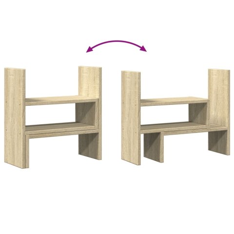 ORGANIZER NA BIURKO REGULOWANY DĄB SONOMA 40X17X41CM