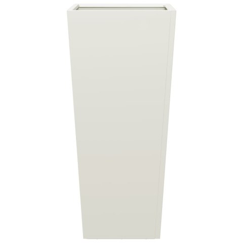 DONICE OGRODOWE 2 SZT. BIAŁE 35X35X75CM STALOWE