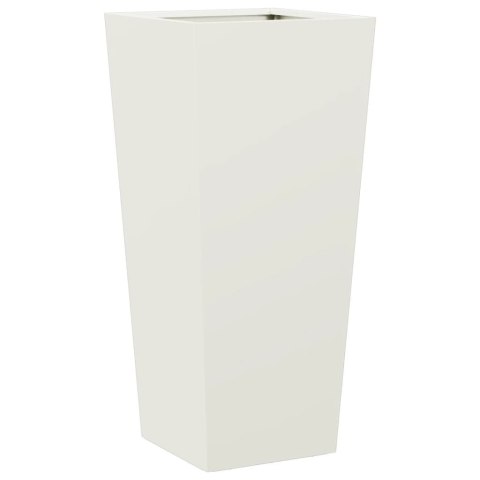 DONICE OGRODOWE 2 SZT. BIAŁE 35X35X75CM STALOWE