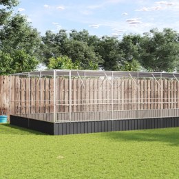 WOLIERA Z PRZEDŁUŻENIEM SREBRNA 832X414X212CM STAL