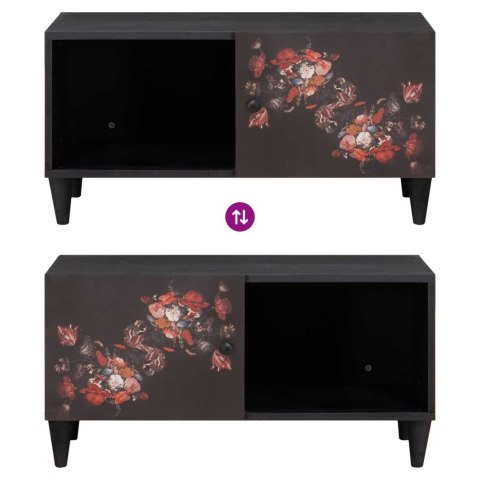 VidaXL Stolik kawowy Wielokolorowe 80 x 50 x 40 cm Drewno z mango