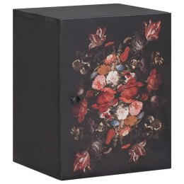 SZAFKA WISZĄCA WIELOKOLOROWE 38X33,5X48CM DREWNO Z MANGO