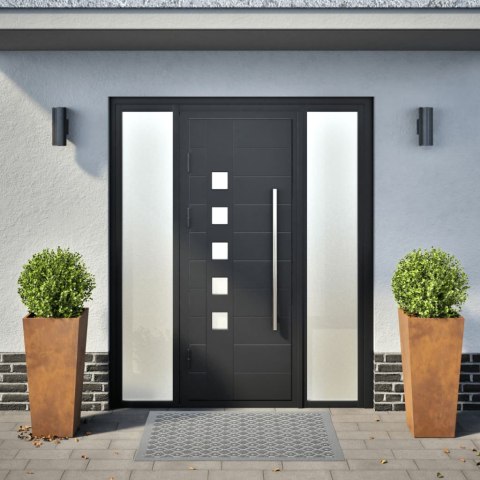 DONICZKI OGRODOWE 2 SZT. 35X35X75CM STAL KORTENOWSKA