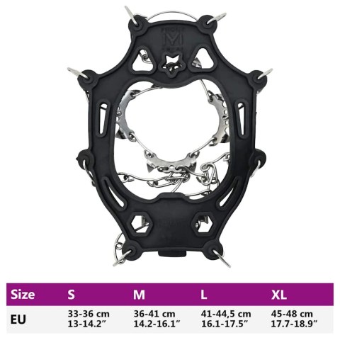 KOLCE DO BUTÓW CZARNY M