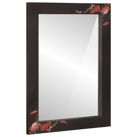 LUSTRO MONTOWANE NA ŚCIANIE WIELOKOLOROWE 70X50X3CM SZKŁO