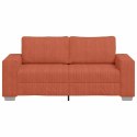 VidaXL Sofa dwuosobowa, czerwono-pomarańczowa, 140 cm