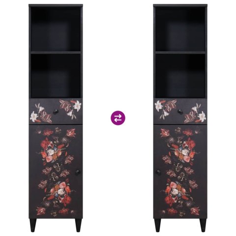 SZAFKA ŁAZIENKOWA Z SZUFLADĄ WIELOKOLOROWE 38X33,5X160CM