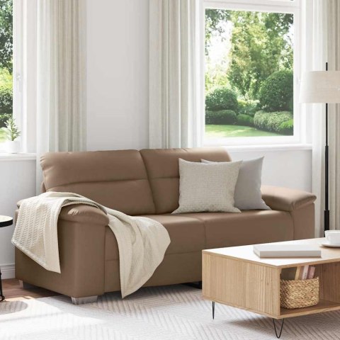VidaXL 2-osobowa sofa Cappuccino 140 cm ze skóry ekologicznej