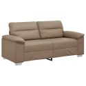 VidaXL 2-osobowa sofa Cappuccino 140 cm ze skóry ekologicznej