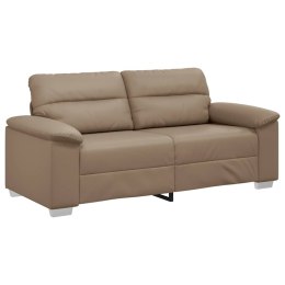 VidaXL 2-osobowa sofa Cappuccino 140 cm ze skóry ekologicznej