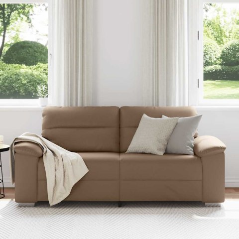 VidaXL 2-osobowa sofa Cappuccino 140 cm ze skóry ekologicznej