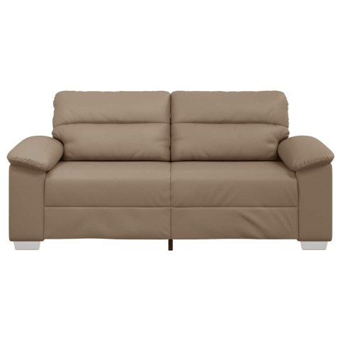 VidaXL 2-osobowa sofa Cappuccino 140 cm ze skóry ekologicznej