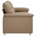 VidaXL 2-osobowa sofa Cappuccino 140 cm ze skóry ekologicznej