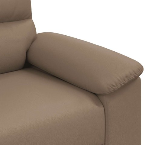 VidaXL 2-osobowa sofa Cappuccino 140 cm ze skóry ekologicznej