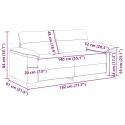 VidaXL 2-osobowa sofa Cappuccino 140 cm ze skóry ekologicznej