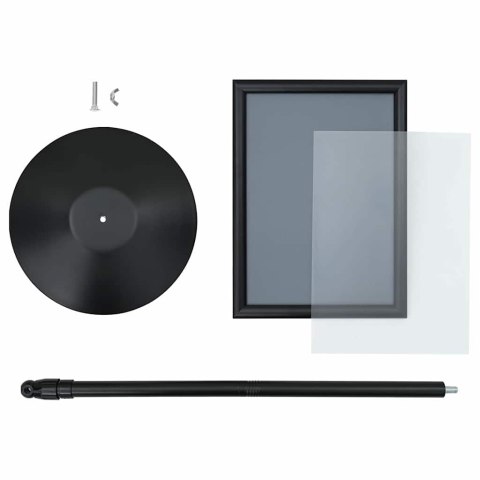 STOJAK NA PLAKATY CZARNY A3 ALUMINIUM I PVC