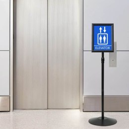 STOJAK NA PLAKATY CZARNY A4 ALUMINIUM I PVC