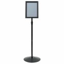 STOJAK NA PLAKATY CZARNY A4 ALUMINIUM I PVC