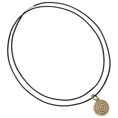 VidaXL Sznur skórzany Czarny Ø1 mm x 50 m Skóra