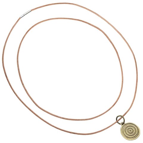 VidaXL Sznur skórzany Brązowy Ø1,5 mm x 50 m Skóra