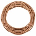 VidaXL Sznur skórzany Brązowy Ø3 mm x 50 m Skóra