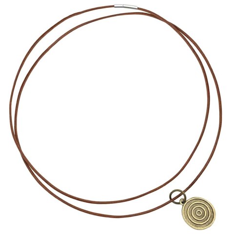 VidaXL Sznur skórzany Jasny Brąz Ø1,5 mm x 50 m Skóra