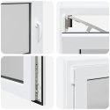 OKNO PIWNICZNE RISOR 80X60CM UCHYLNO-ROZWIERNE DIN LEWE BIAŁE