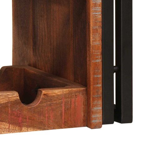 REGAŁ NA WINO BRĄZOWY 100X45X33CM LITE ODZYSKANE DREWNO