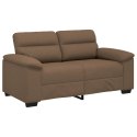VidaXL Sofa 2-osobowa brązowa 120 cm tkanina