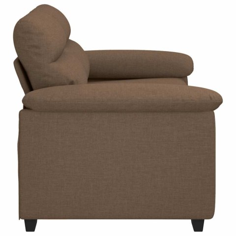 VidaXL Sofa 2-osobowa brązowa 120 cm tkanina