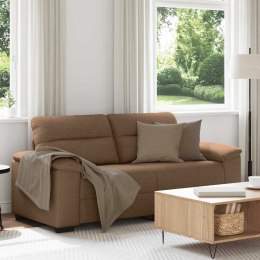 VidaXL Sofa 2-osobowa, brązowa, 140 cm, tkaniną