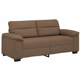 VidaXL Sofa 2-osobowa, brązowa, 140 cm, tkaniną