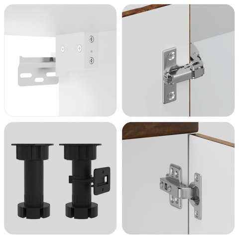 VidaXL Zestaw szafek kuchennych, Kalmar, 8-częściowy, przydymiony dąb